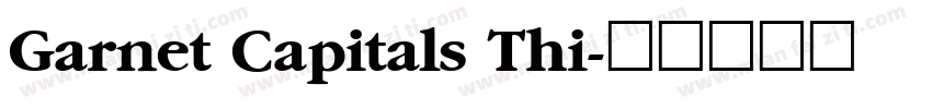 Garnet Capitals Thi字体转换